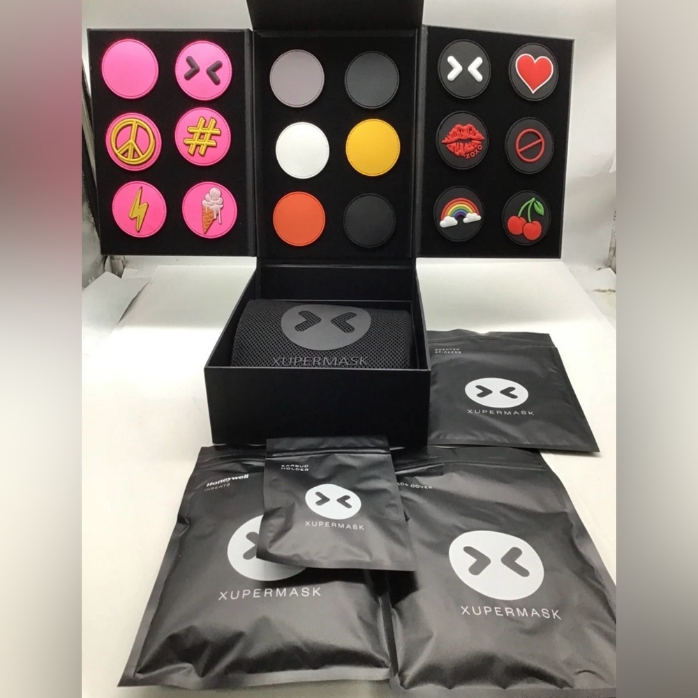 Xupermask Xuperfab Designer Face Mask Kit Black Complete Set w/ Accessories